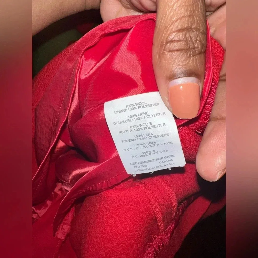 Red J. Crew Collection Cocktail Dress size 2